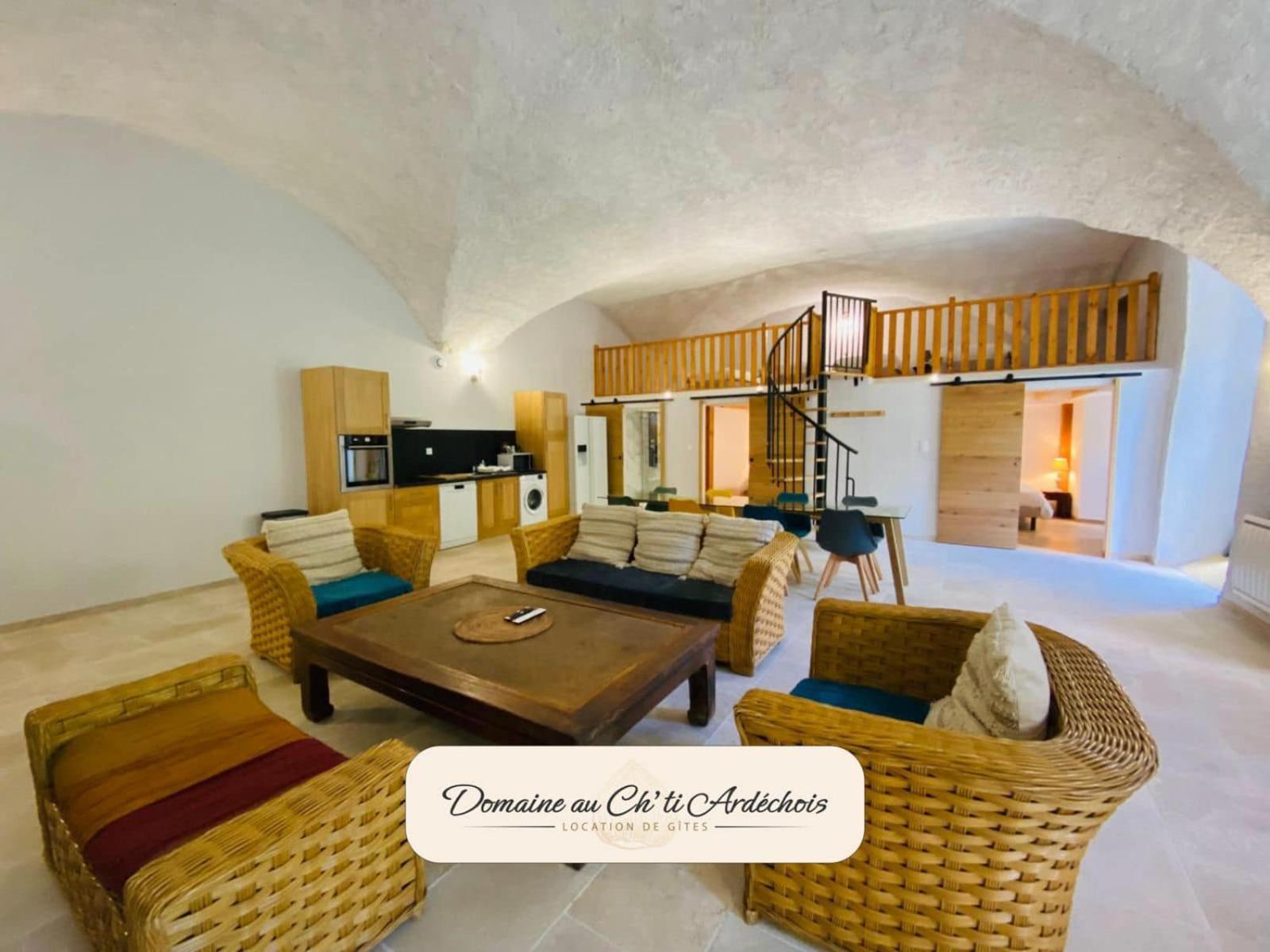 Gite De Groupe - Domaine Au Ch'Ti Ardechois Rochessauve Exterior photo