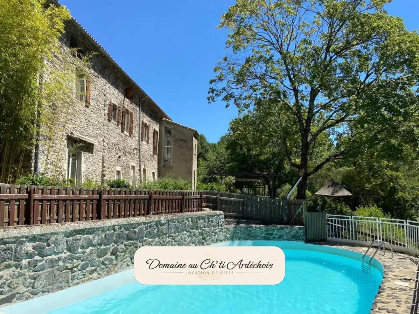 Gite De Groupe - Domaine Au Ch'Ti Ardechois Rochessauve Exterior photo